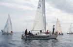 La barca di Cicci Meloni, ITA97 Eupalinos, col suo sponsor Provincia di Cagliari