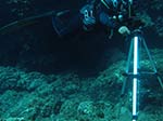 Porto Pino foto subacquee - 2014 - Subacqueo si appresta a scattare le foto per una foto sferica subacquea