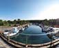 panorama 360° sferico spherical - Porto Pino Ponte sul canale