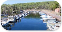 Grafica delle gallerie di foto del canale e degli stagni di Porto Pino