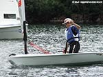 LNI Sulcis - Il signor Andrea Podda sul suo Open BIC: anche lui si allena, al momento  il leader della classe in Sardegna