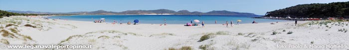 panorama 180 gradi prima spiaggia Porto Pino 2006