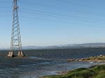 Laguna di S.Antioco, con i suoi grandi elettrodotti e, in alcuni punti, resti della strada romana 
