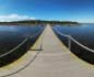 panorama 360° sferico spherical - Porto Pino Passerella<br/>sullo stagno