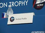 LNI Sulcis - E infine... il segnaposto di Andrea Podda, secondo classificato, seduto vicino a Bertrand Pac (che poi gli regaler il suo cappellino!)